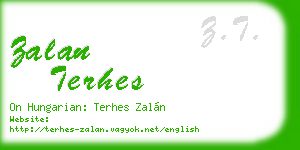 zalan terhes business card